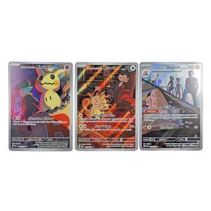 Team Rocket's Mimikyu Meowth Dugtrio NM 3 Card Set Fast Shipping Pack Fresh